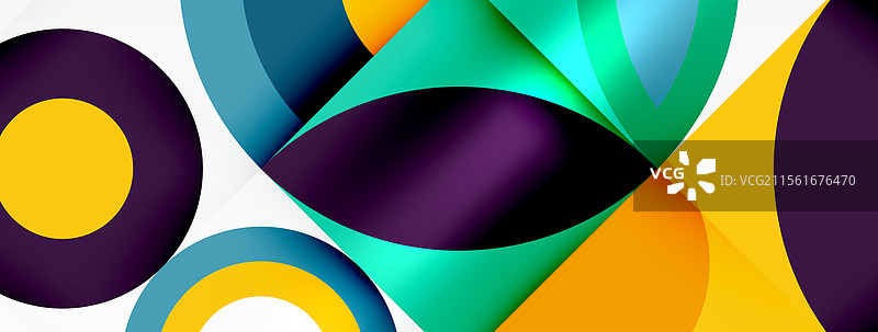 几何美丽的抽象圆形和花瓣图片素材