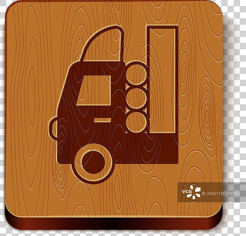 白色背景上的棕色汽车油箱图标图片素材