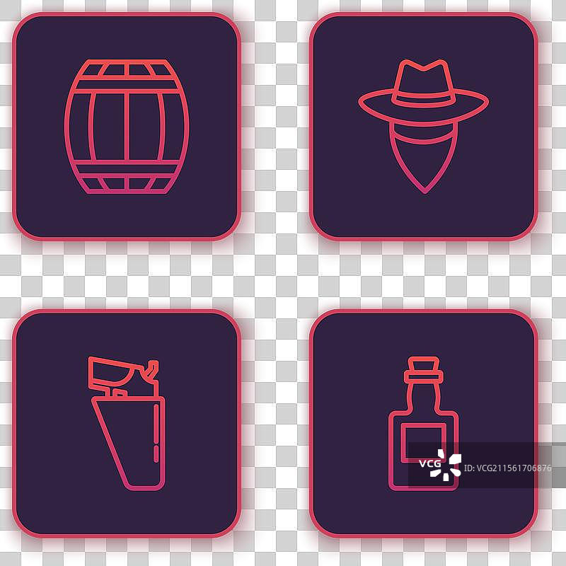 设置线性火药桶左轮手枪图片素材