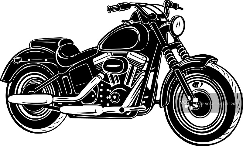 一辆摩托车图片素材
