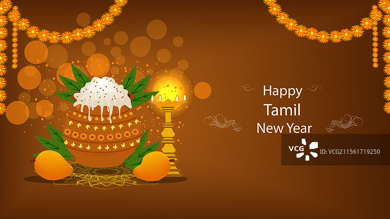 泰米尔新年庞卡尔锅图片素材