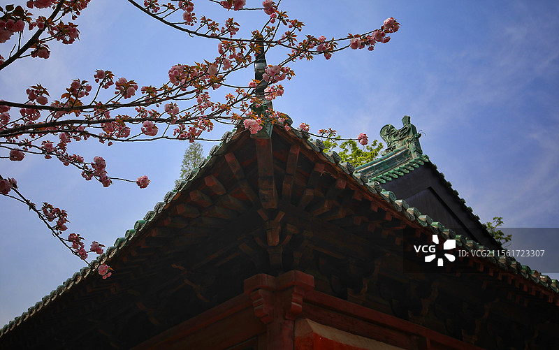 古建筑的屋檐  摄于湖北荆州开元观图片素材