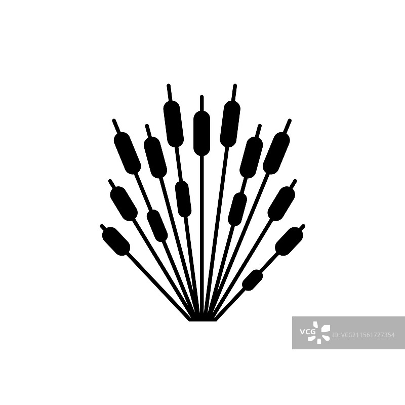 仙人掌沙漠植物剪影图标设计图片素材