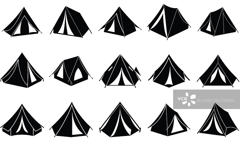 极简主义帐篷打包图片素材