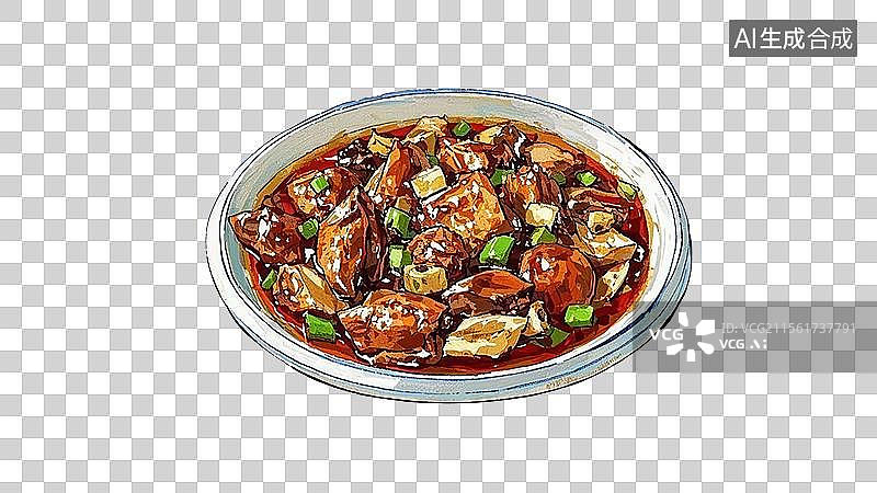 【AI数字艺术】大盘鸡图片素材