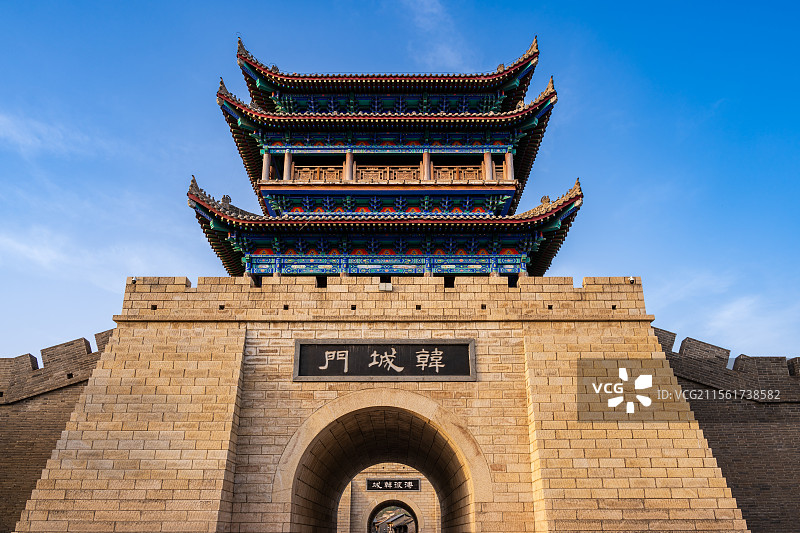 韩城古城的韩城门图片素材