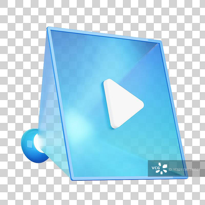 3d建模风格图标插画元素监控平台视频回放图片素材