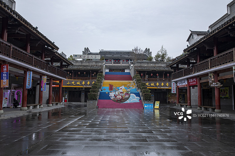 福建沙县小吃城图片素材