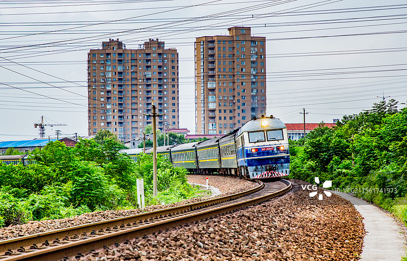 宁芜铁路马鞍山城区段图片素材
