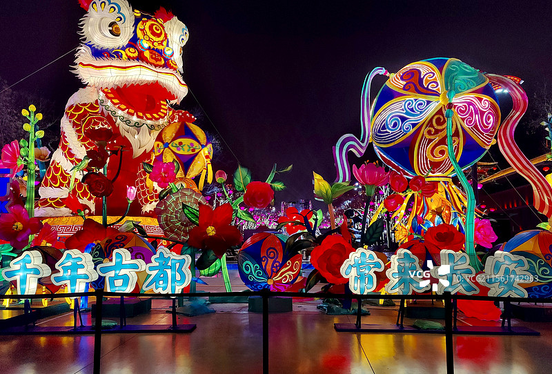 千年古都，常来长安-西安大唐不夜城图片素材