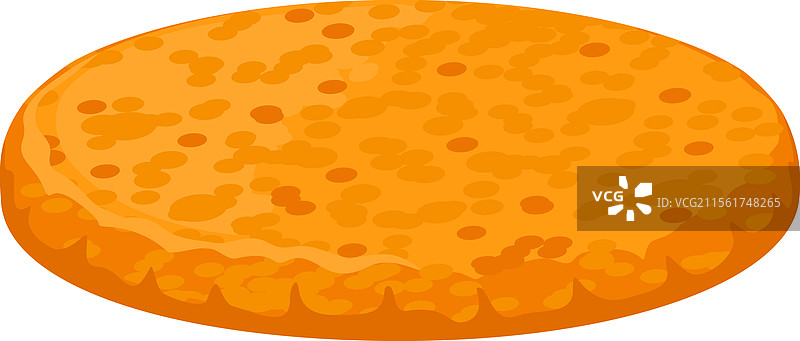 带有小孔的海绵蛋糕，孤立展示图片素材