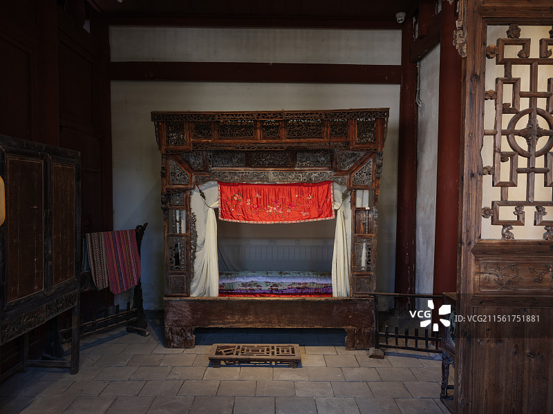 广西忻城莫土司衙署里的生活展示图片素材