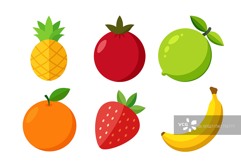 水果元素集合图片素材