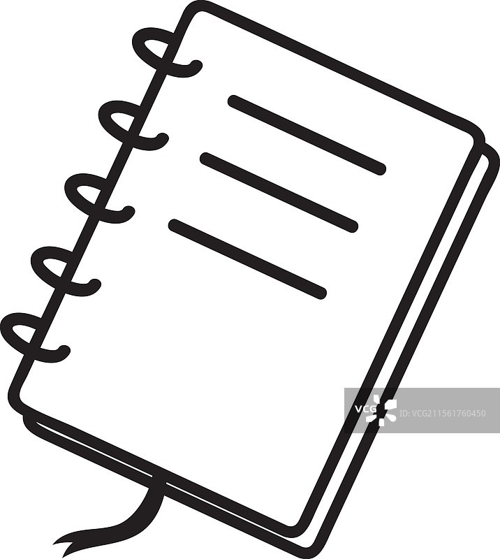 简约优雅的螺旋笔记本，特色为图片素材