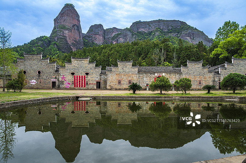 江西石城大畲村客家南庐屋风光图片素材