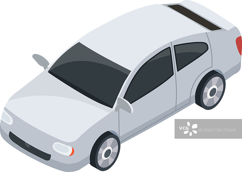 现代白色通用汽车在白色背景上加速图片素材