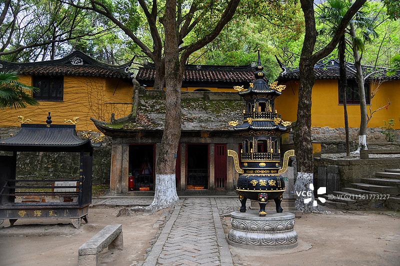 苏州天池山寂鉴寺石殿图片素材