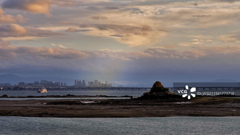 杏林湾晨曦图片素材