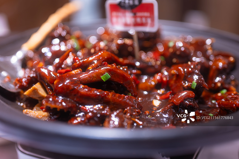 中式的鸭类食物的近距离特写图片素材