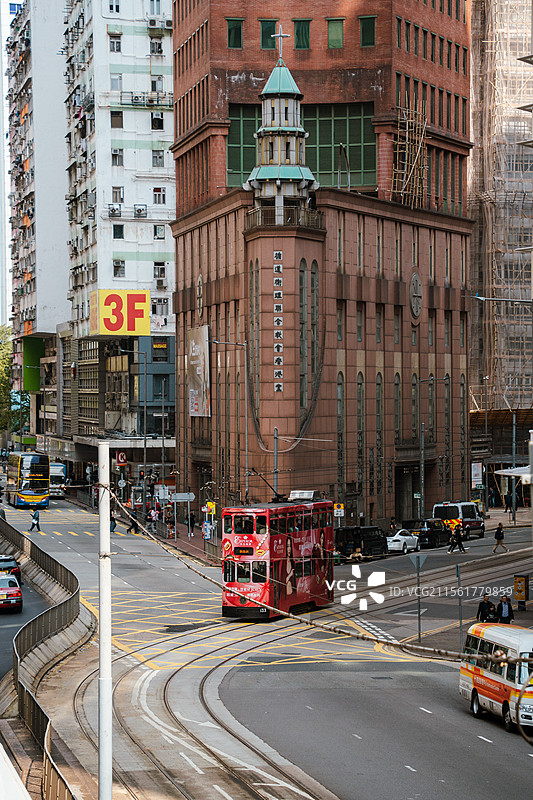 轩尼诗街道叮叮车图片素材