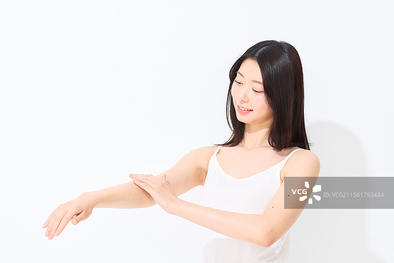 日本女性的美丽肖像图片素材