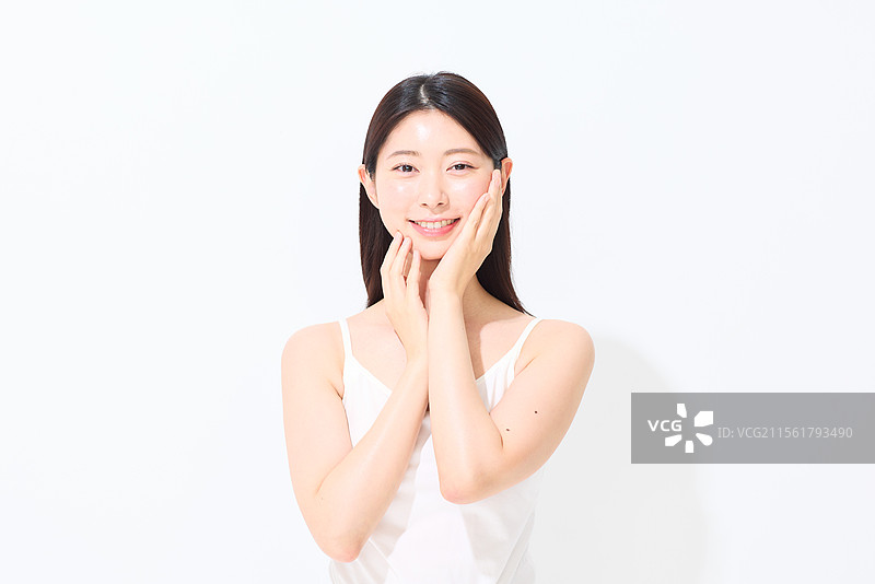 日本女性的美丽肖像图片素材