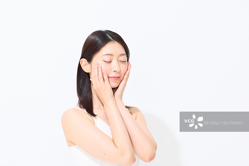 日本女性的美丽肖像图片素材