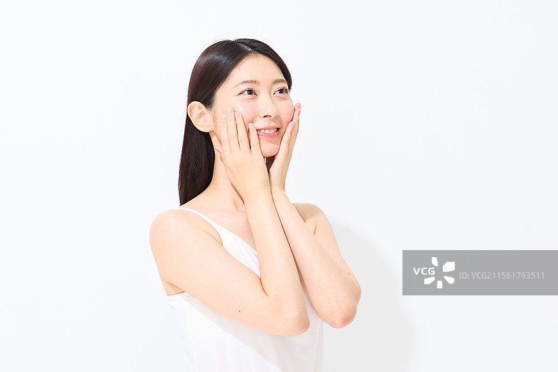 日本女性的美丽肖像图片素材