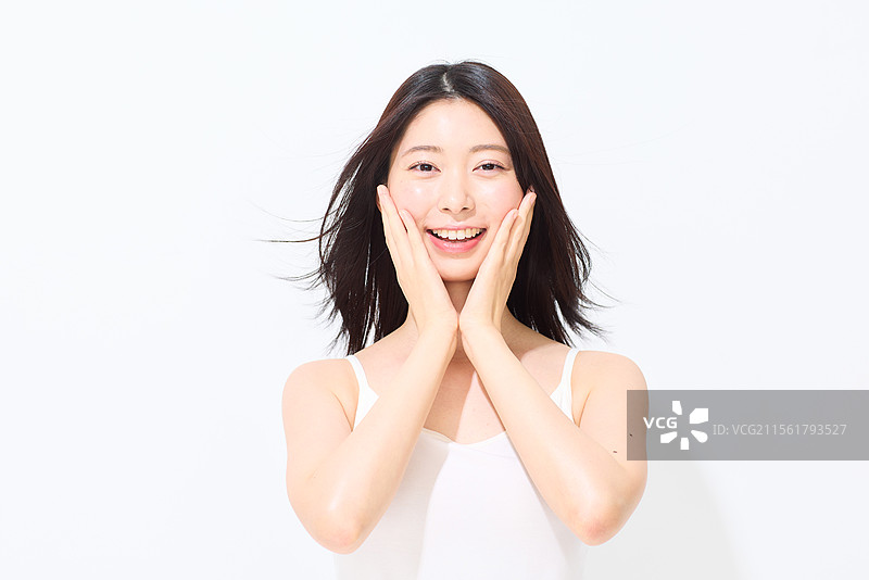 日本女性的美丽肖像图片素材