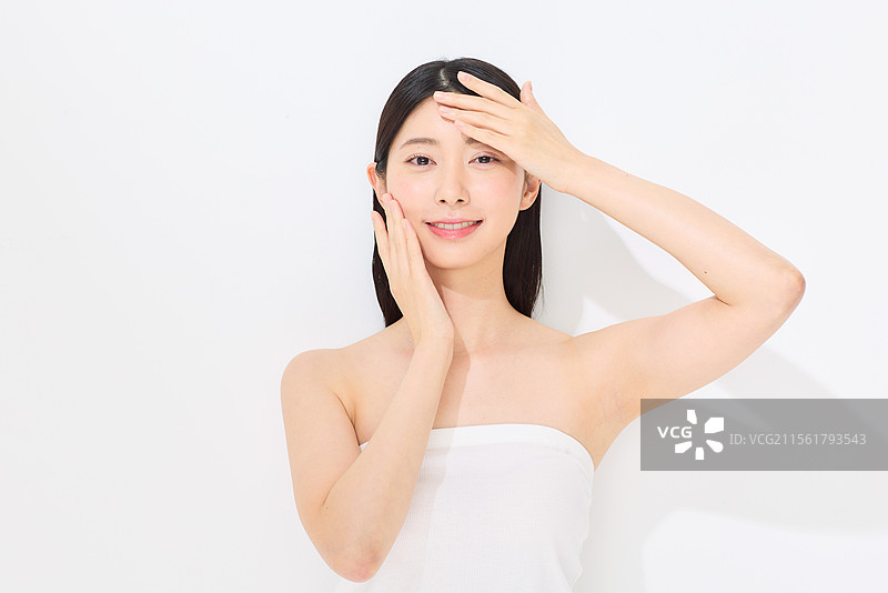 日本女性的美丽肖像图片素材