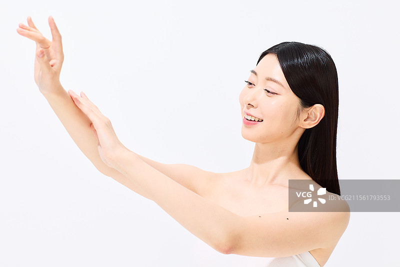 日本女性的美丽肖像图片素材