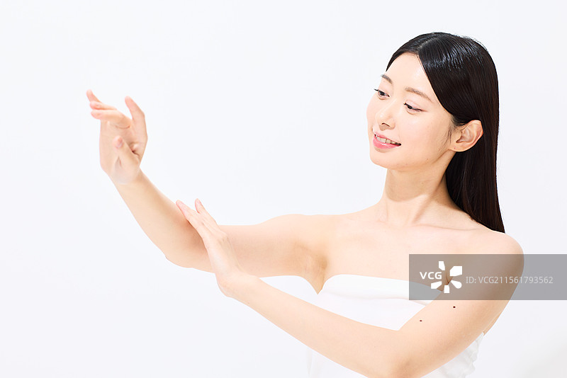 日本女性的美丽肖像图片素材