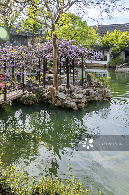 苏州留园小蓬莱图片素材