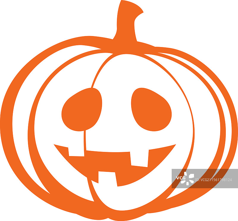 秋季贴纸与万圣节南瓜丰收图片素材