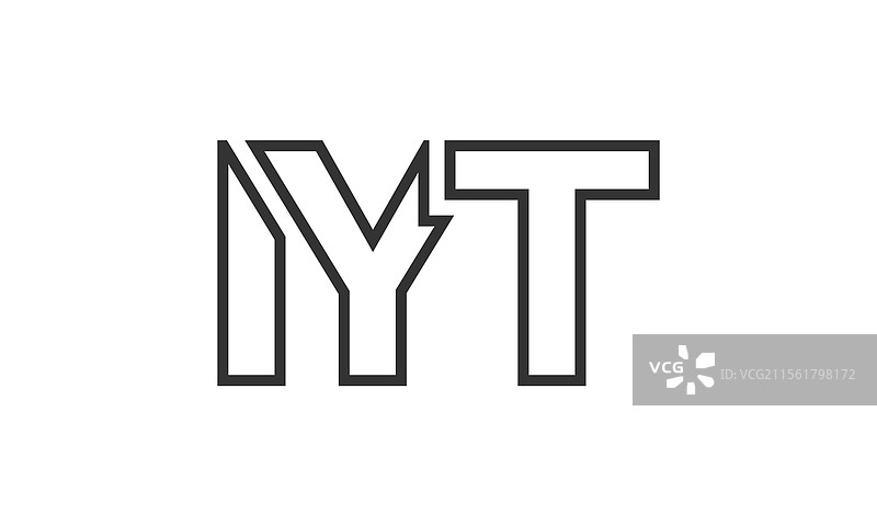 强大而现代的IYT标志设计模板图片素材
