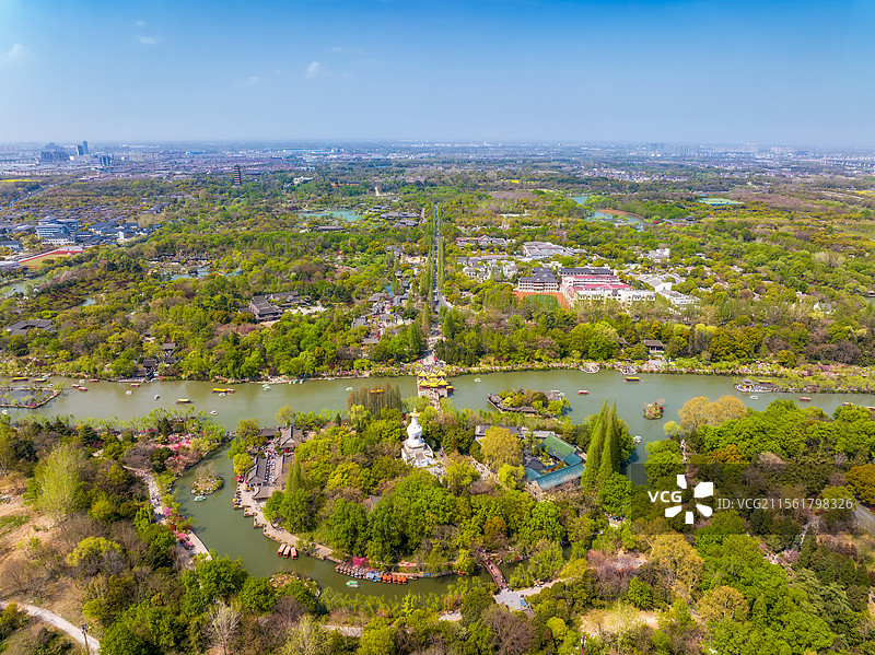 江苏，扬州市，蜀冈-瘦西湖风景名胜区，国家5A级旅游景区，扬州法海寺，白塔，吉祥门，凫庄，藕香桥图片素材