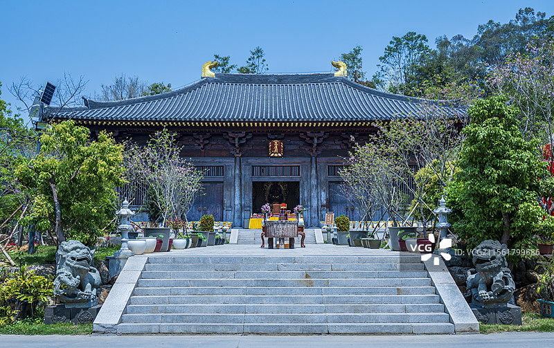 广东增城正果寺仳胪殿图片素材