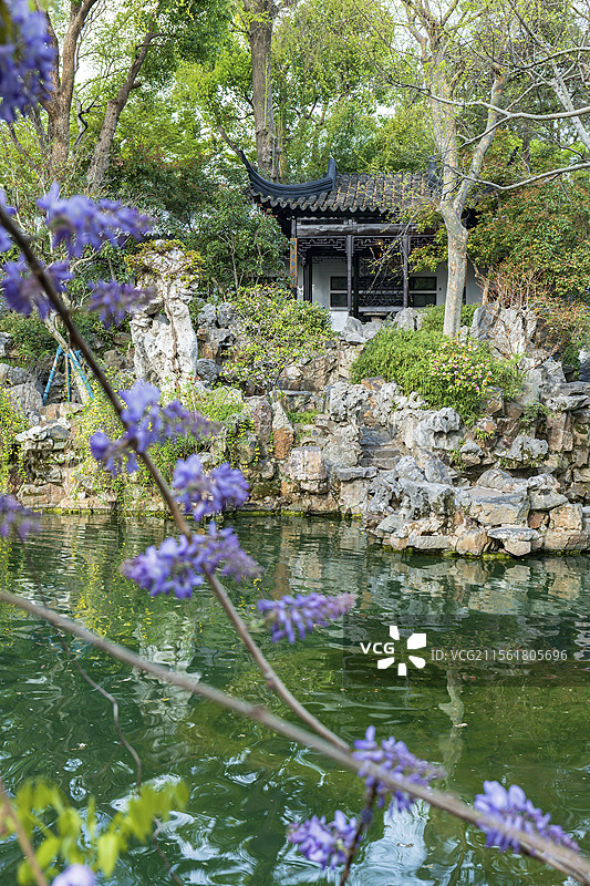 苏州留园闻木樨香轩图片素材