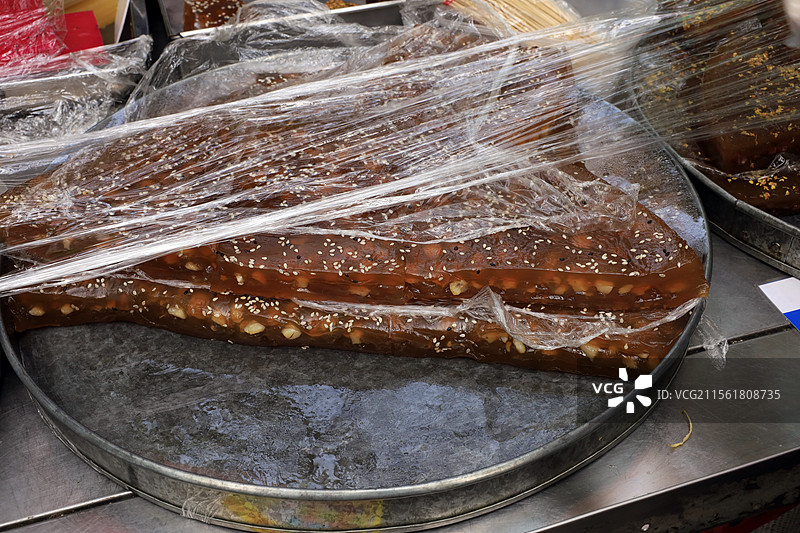 广西特色糕点——芋头糕和马蹄糕图片素材