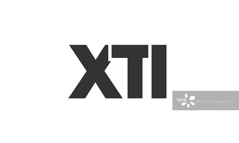 强大而现代的xti标志设计模板图片素材