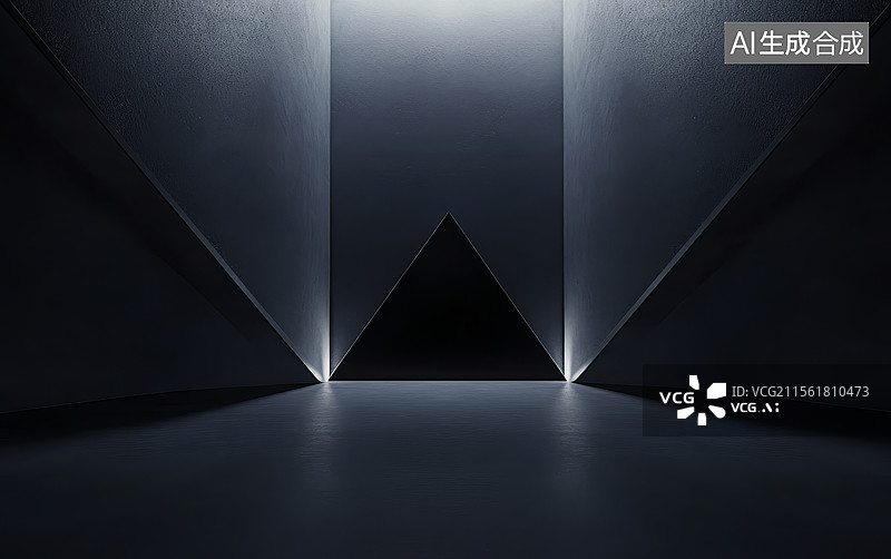 【AI数字艺术】黑色房间图片素材