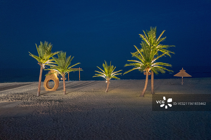 秦皇岛渔岛翡翠岛航拍图片素材