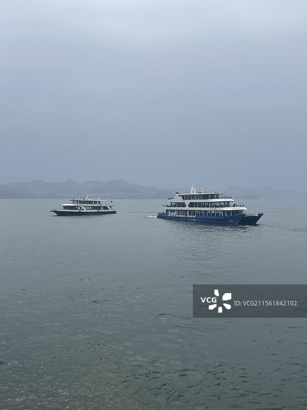 千岛湖游船图片素材