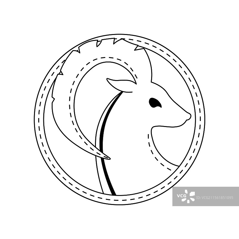 摩羯座星座运势占星图标图片素材