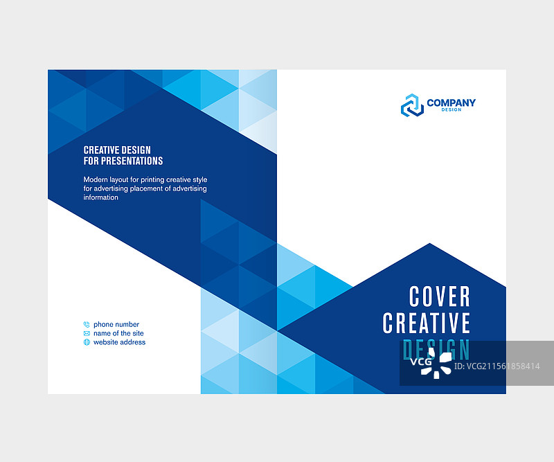 年度报告的抽象封面设计图片素材