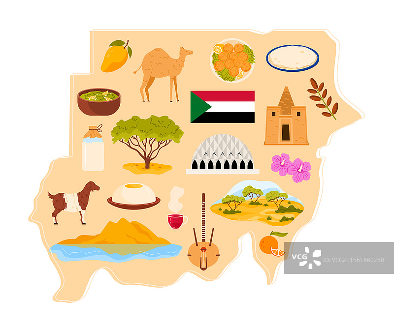 前往苏丹，体验当地文化、美食和自然风光图片素材