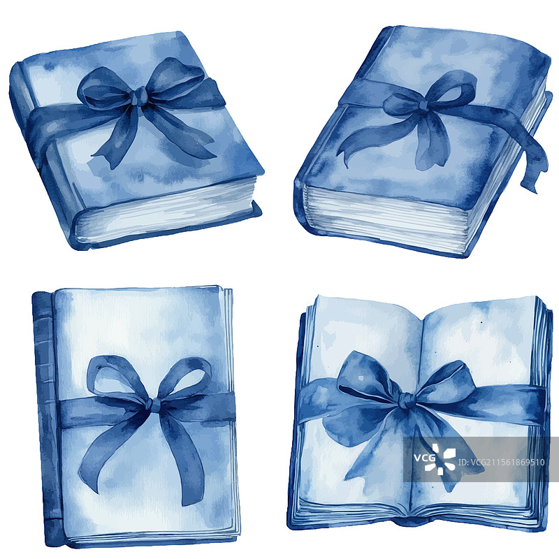 手绘的旧书图片素材