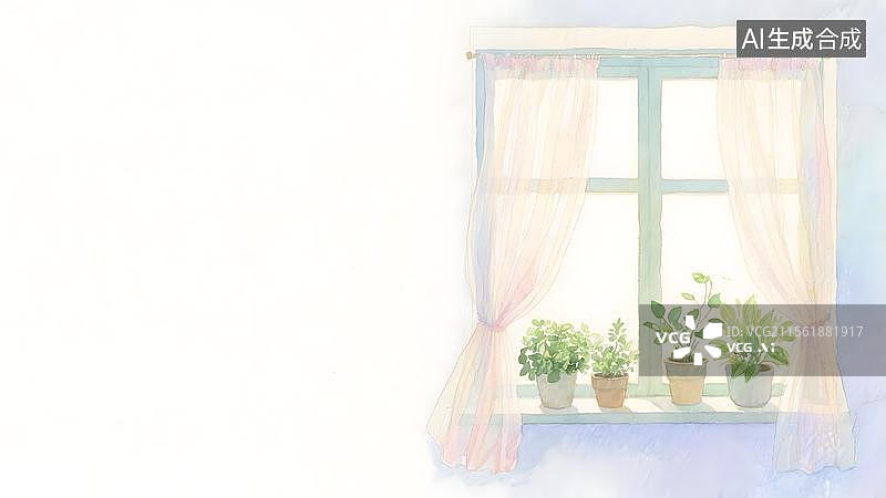 【AI数字艺术】2D卡通居右图片素材