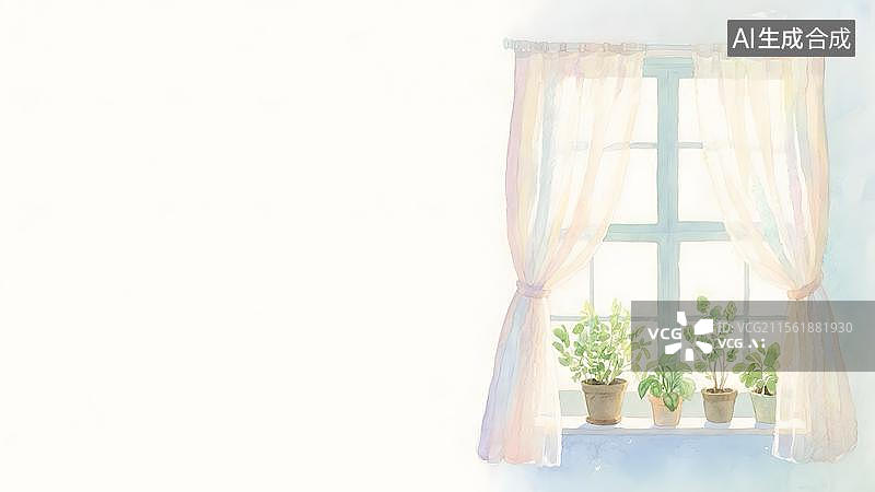 【AI数字艺术】2D卡通居右图片素材