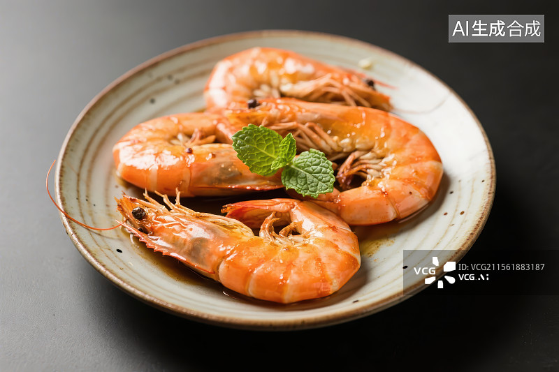 【AI数字艺术】中餐美食-油焖大虾图片素材